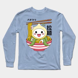 Kawaii Onion Octopus Ramen Long Sleeve T-Shirt